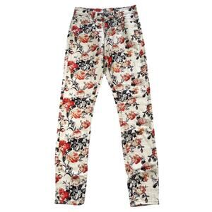 BDG Jeans 26 Floral Twig Skinny Leg Ankle 27.5" Inseam Urban Outfitters